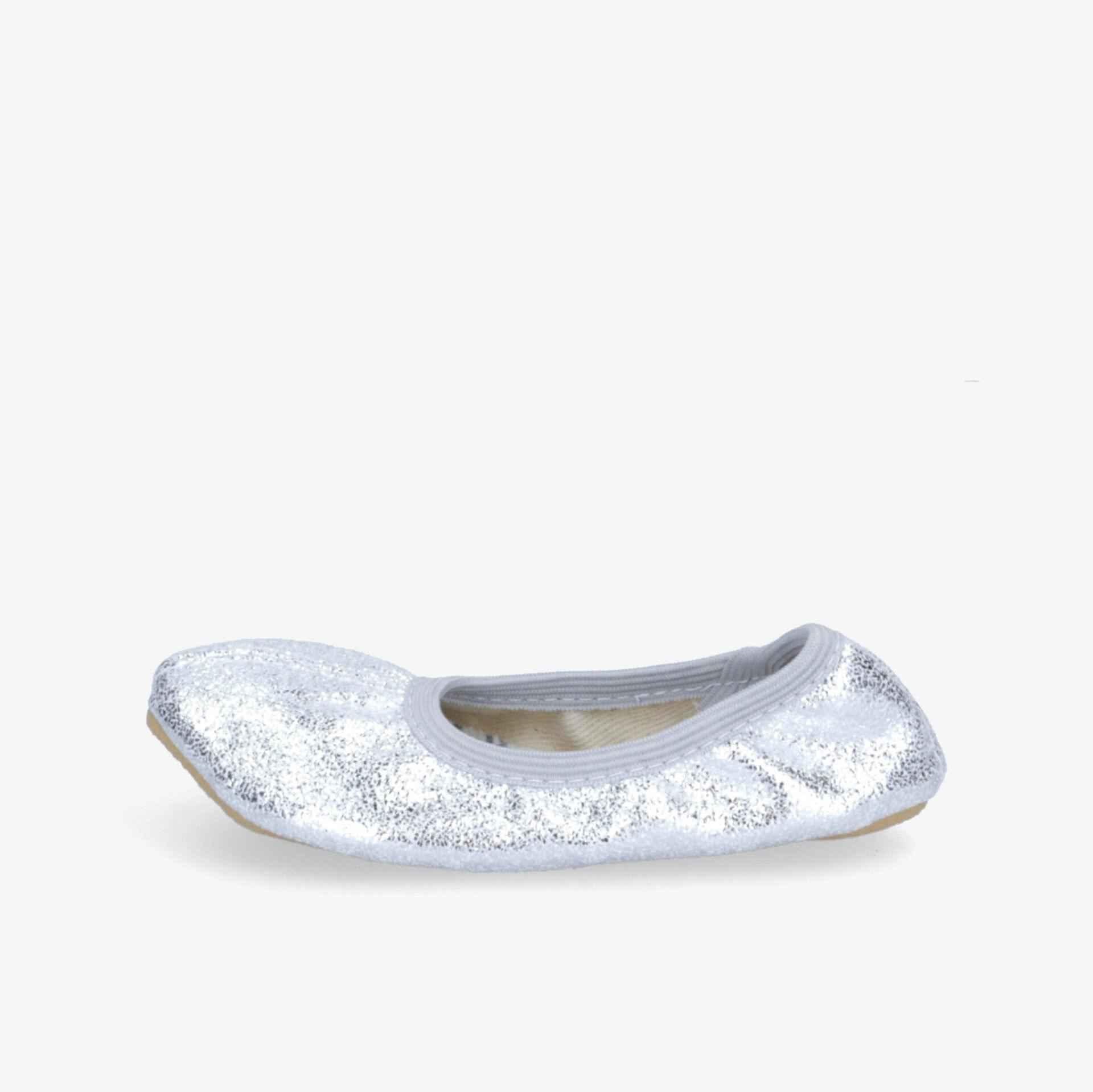 Shoe4You Schlappen in silber mit Glitzer