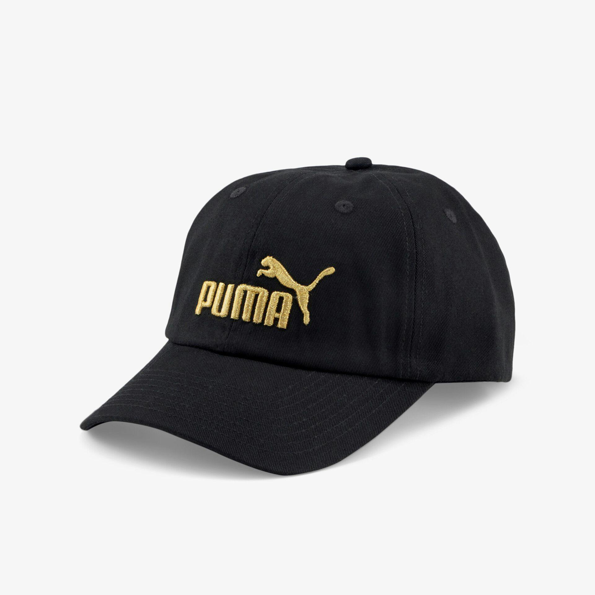 Schwarze Cap von Puma mit goldener Schrift bei Shoe4You